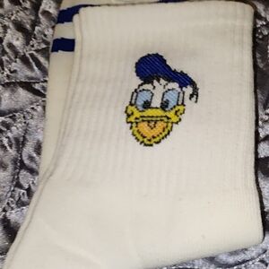 White Cartoon Character Socks